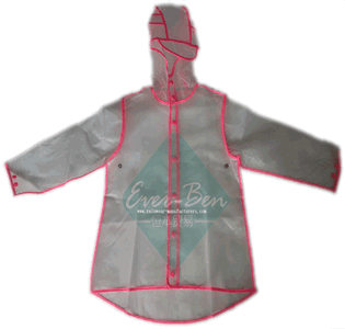 Transparent plastic rainwear-womens pvc raincoat-clear plastic rain mac manufacturer-womens vinyl raincoat